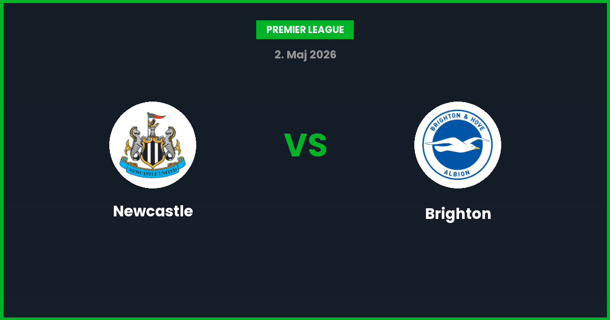 Newcastle vs Brighton – Bedste Odds – 02/05/2026