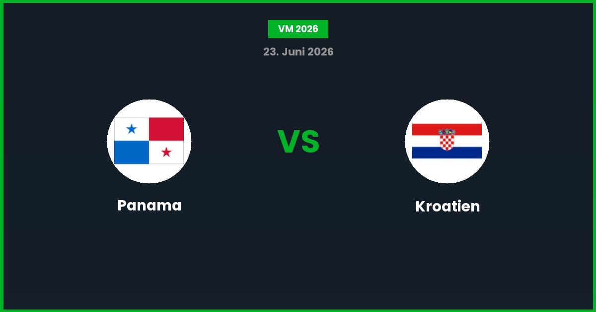 Panama vs Kroatien – Bedste Odds – 24/06/2026