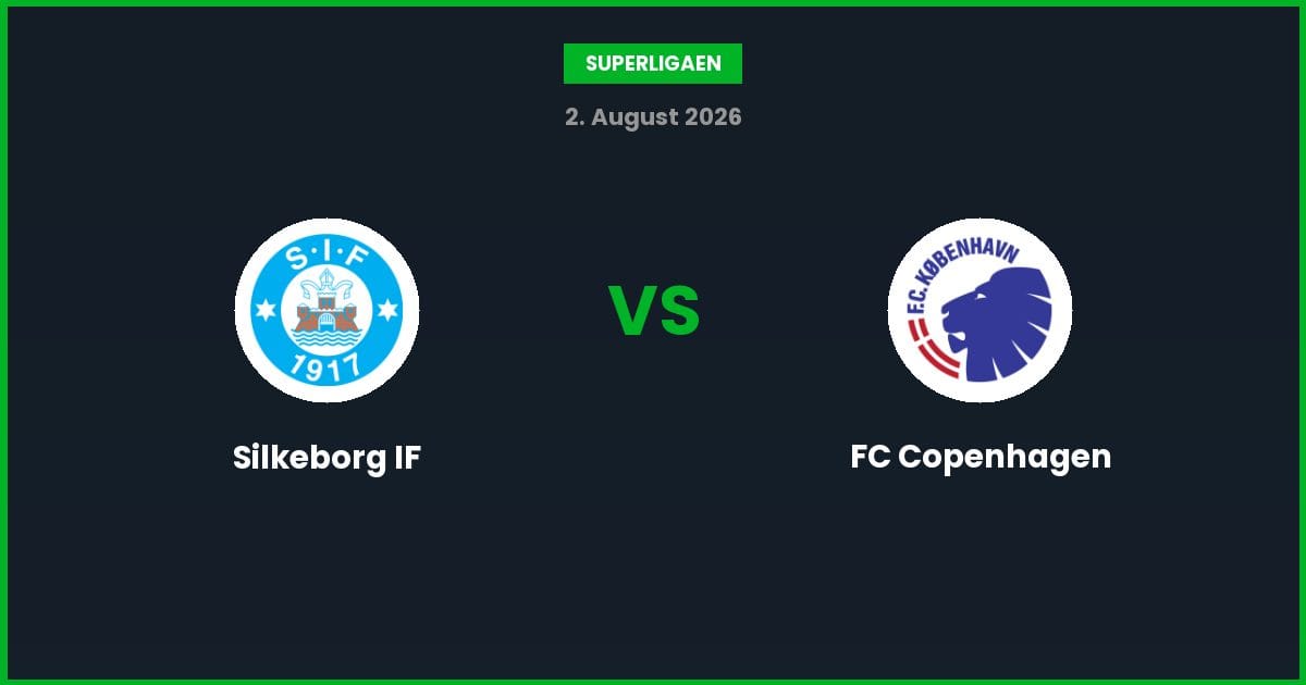 Silkeborg IF vs FC Copenhagen – Bedste Odds – 02/08/2026