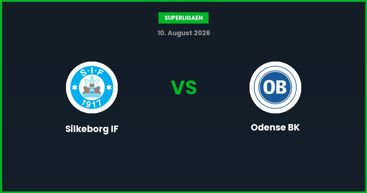 Silkeborg IF vs Odense BK – Bedste Odds – 10/08/2026