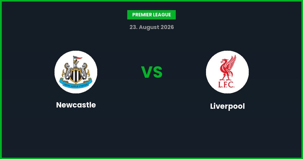 Newcastle vs Liverpool – Bedste Odds – 23/08/2026