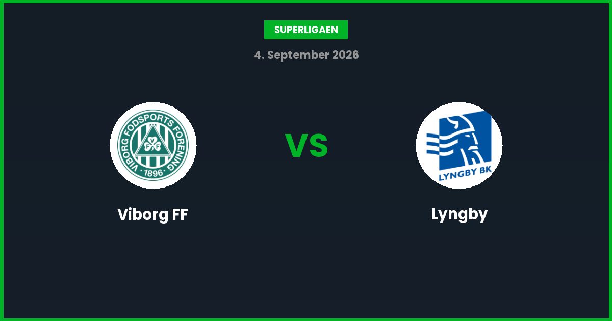 Viborg FF vs Lyngby – Bedste Odds – 04/09/2026