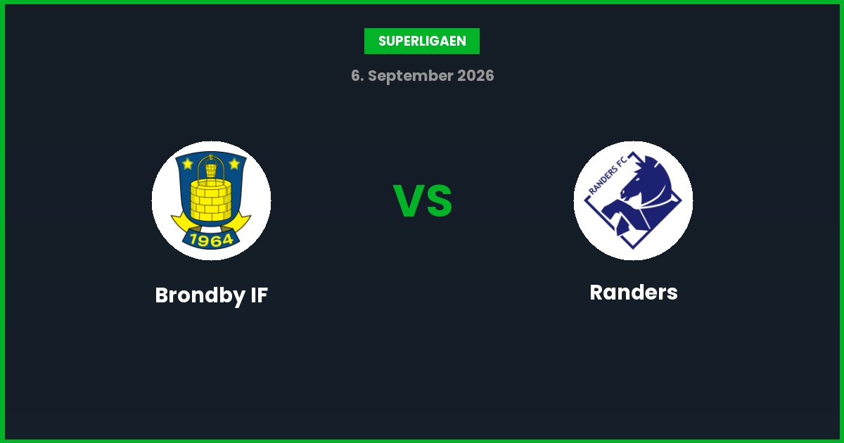 Brondby IF vs Randers – Bedste Odds – 06/09/2026