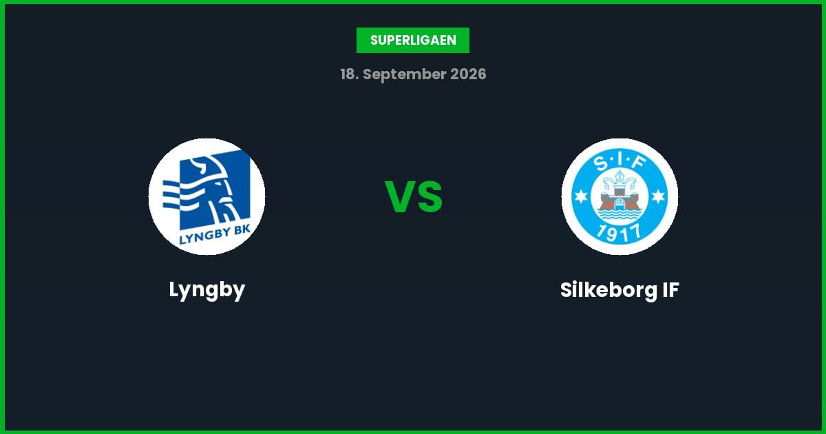 Lyngby vs Silkeborg IF – Bedste Odds – 18/09/2026