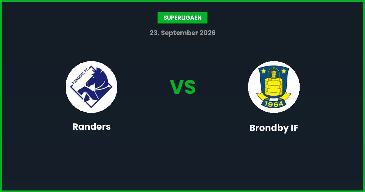 Randers vs Brondby IF Odds – 23. september 2026