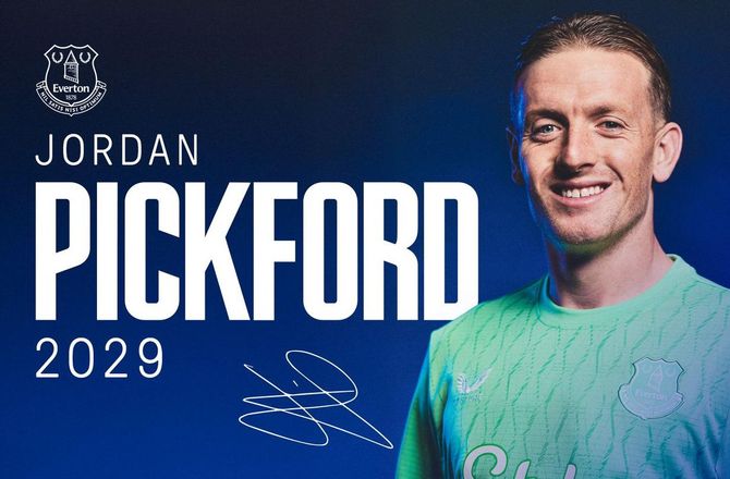 Premier League -Everton forlænger med Pickford