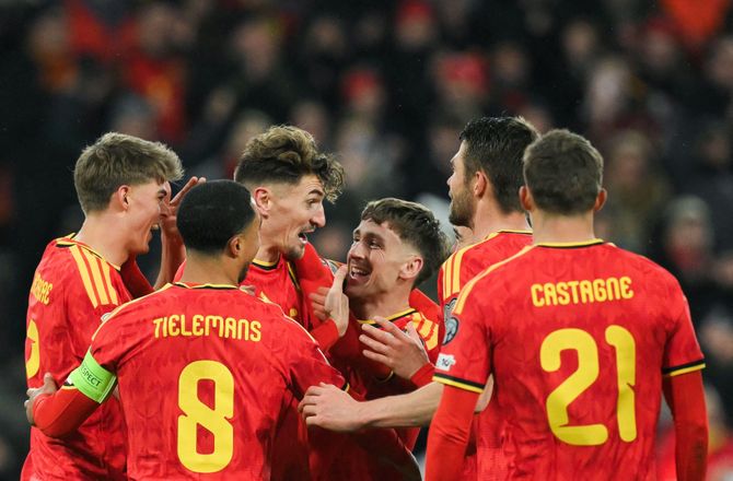 VM kval. UEFA -Belgien klar til VM med 7-0-sejr