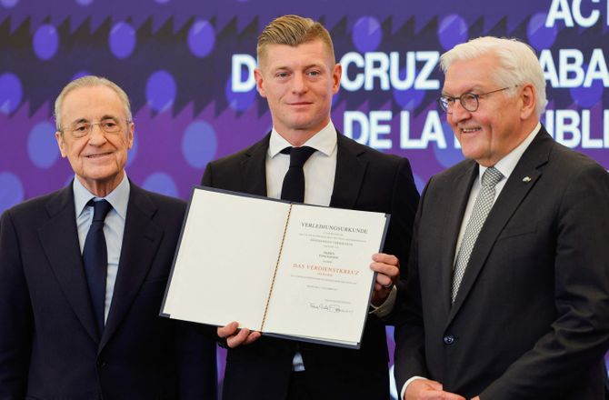 La Liga -Toni Kroos modtager Tysklands ridderkors 