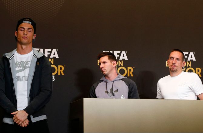 Bundesliga -Ribéry føler sig snydt for Ballon d'Or: Bedre end Ronaldo og Messi