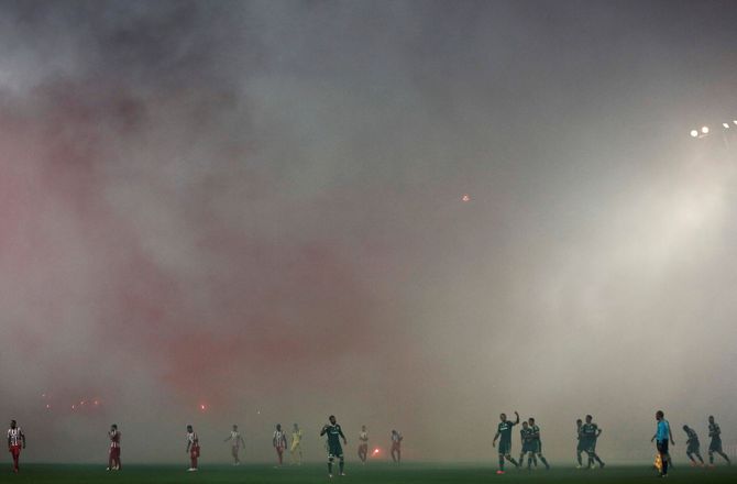 Champions League -Før Real-brag: Olympiakos siger nej til laserlys og blokering 