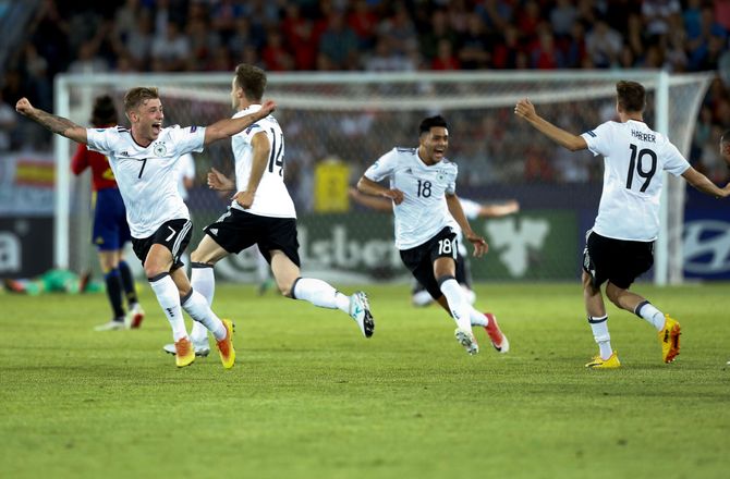 EM U21 -Italiens ni mand besejret: Tyskland er semifinaleklar