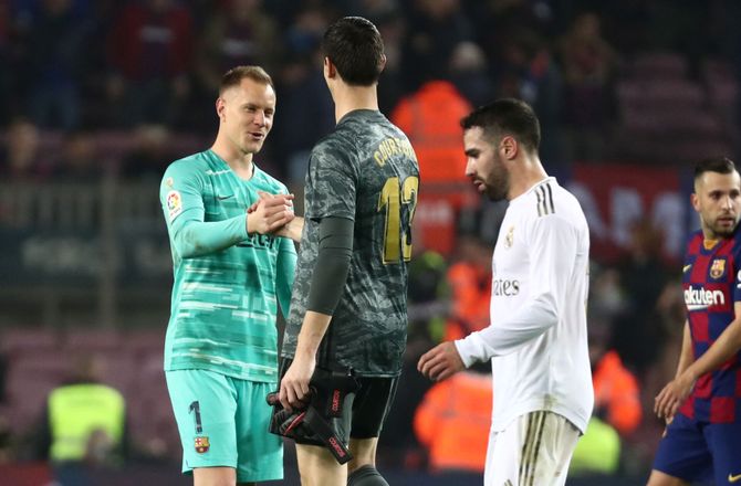 La Liga -Courtois sender hilsen efter alvorlig Ter Stegen-skade