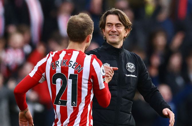 Premier League -Thomas Frank flirter: Eriksen er altid velkommen
