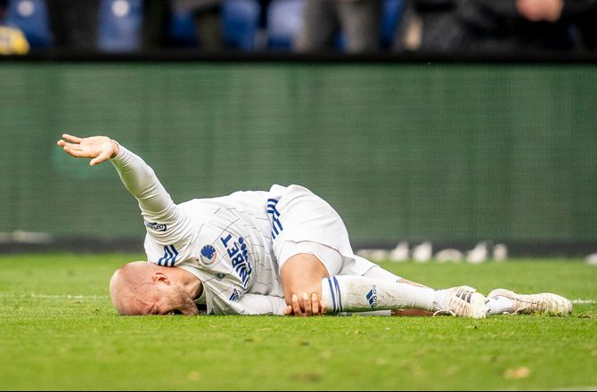 3F Superliga -Boilesen skreg i smerte: Ligner slem skade