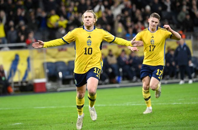 EM -Sverige storsejrede mod Aserbajdsjan