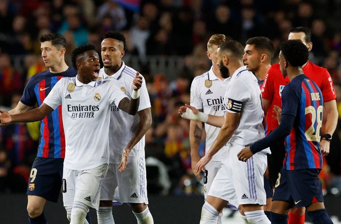 Copa del Rey -Vinicius til Barca-spiller: Hold kæft - du er elendig!