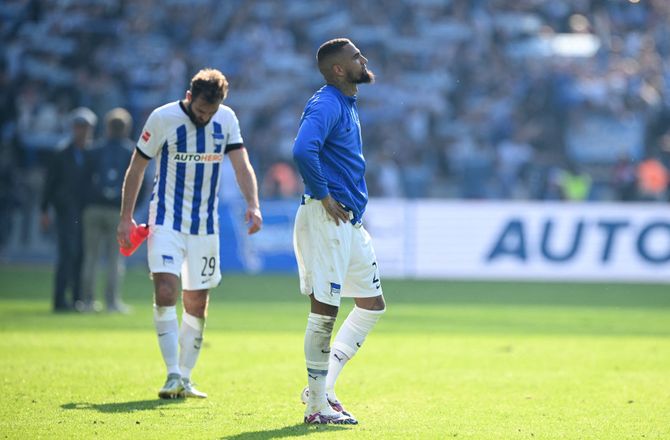 Bundesliga -Boateng var trist efter Hertha-nedrykning: Jeg elsker klubben
