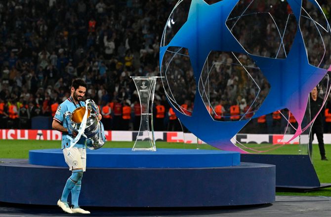 CL -Gündogan og City 'skabte historie': Det var en 50/50-kamp