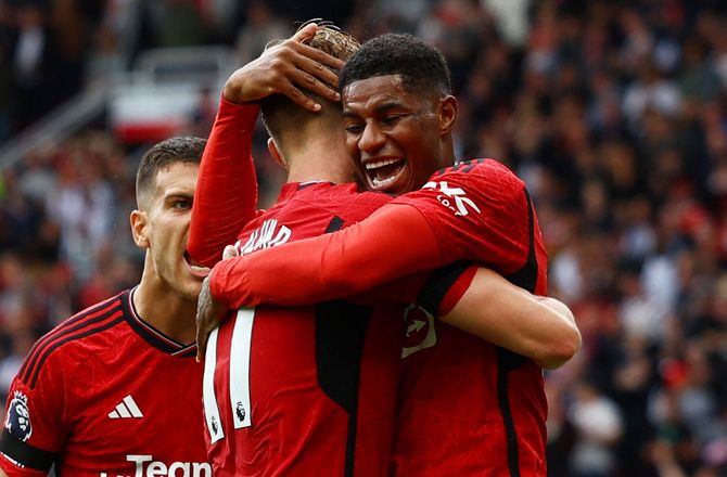 Premier League -Højlund nørder med Rashford: Lidt surrealistisk 