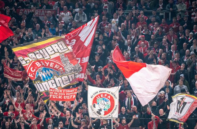 Champions League -Bayern tildelt kæmpe bøde af UEFA