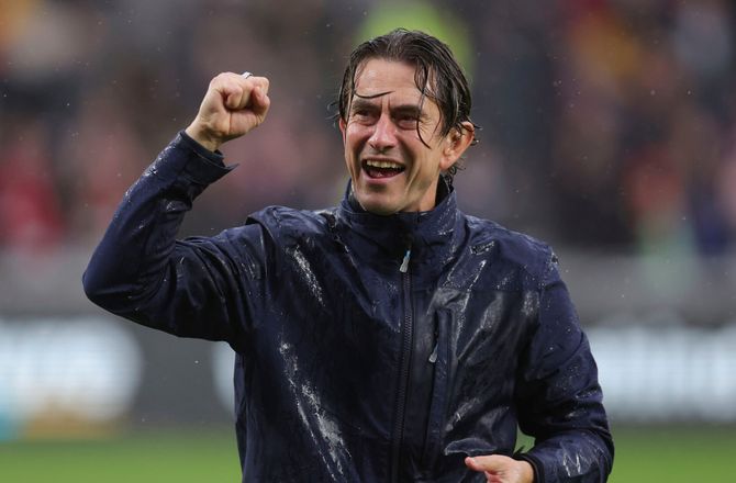 Premier League -Thomas Frank jubler: Var på blokken i andre PL-klubber