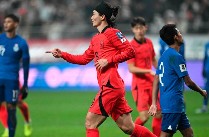 VM kval. AFC -Cho strålede i sydkoreansk storsejr