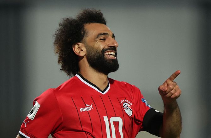 VM kval. CAF -Salah med fire scoringer i stensikker egyptisk sejr 