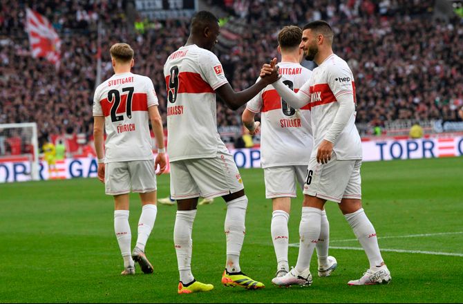 Bundesliga -Scoring i 98. minut sikrede Stuttgart point i rutsjebanekamp