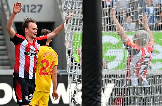 Premier League -Første Damsgaard-mål i knap tre år annulleret: Ikke frispark