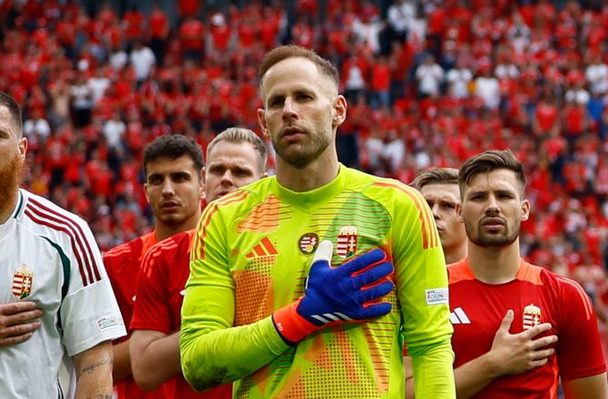 UEFA Nations League A -Fik debut mod Danmark: Péter Gulácsi stopper i Ungarn
