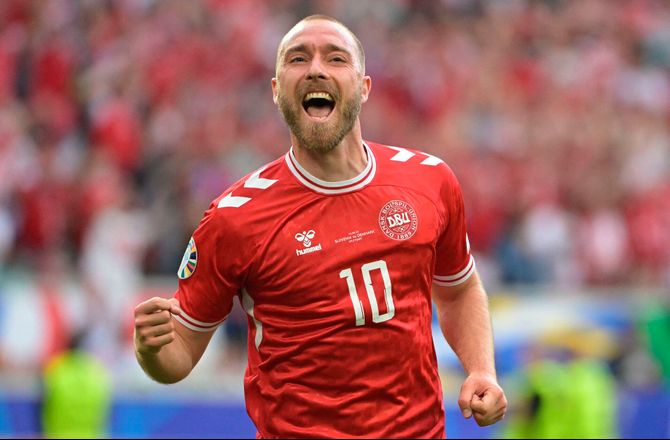 EM -Historiske Eriksen tangerer landsholdsrekord 