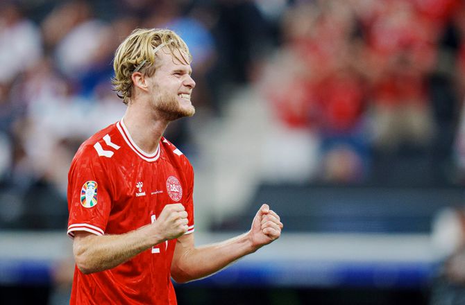 EM -Nedtakt fra Danmarks opgør mod England