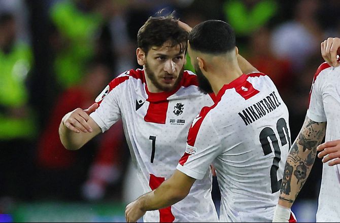 UEFA Nations League B -Voldsom dominans: Georgien overlever med 9-1