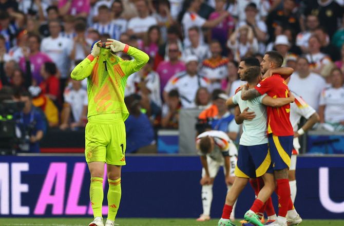 EM -Tysk nedtur: Spanien nedlagde værterne efter kæmpe drama