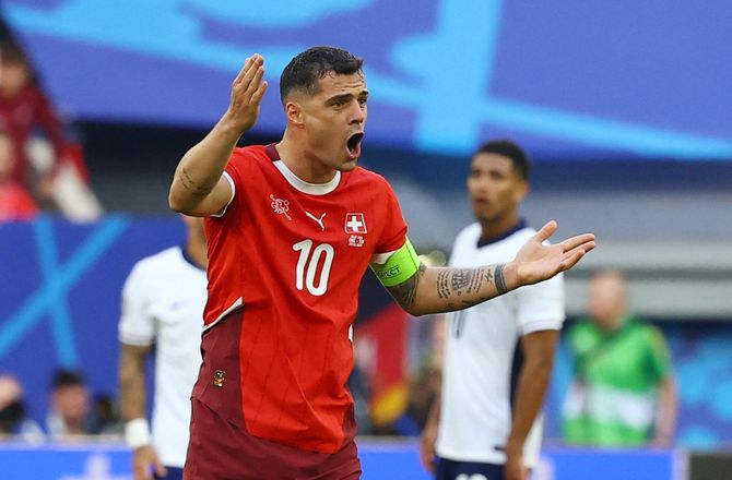 EM -Xhaka spillede med skade: Jeg gik over min grænse