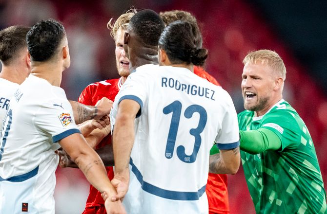 Nations League A -Schmeichel hev fat i Hjulmand: Måtte ikke ryge ud