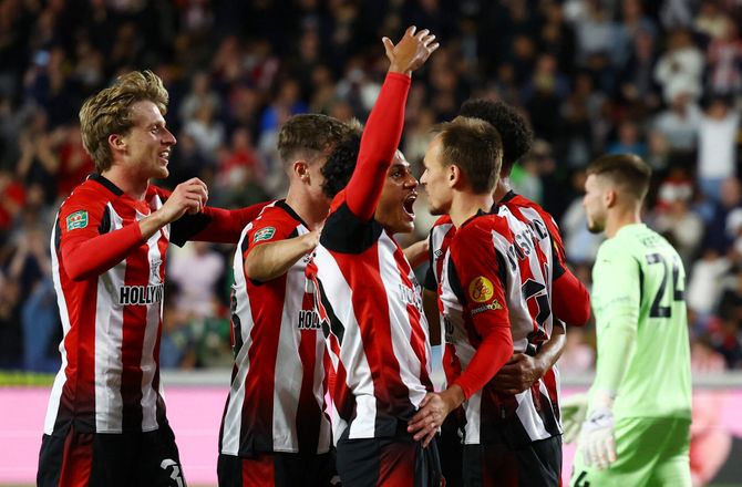 Carabao Cup -Damsgaard og Nørgaard på tavlen i Brentford-sejr