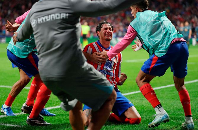 CL -Rørt Gimenez sikrede Atletico sejren til sidst