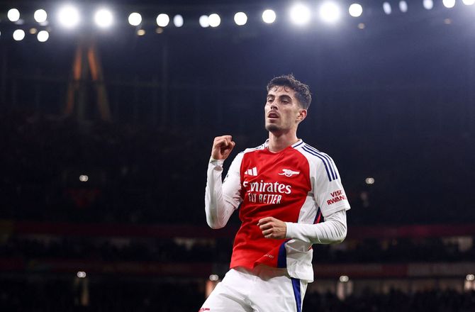 Premier League -Arsenal deler video: Havertz tilbage i træning