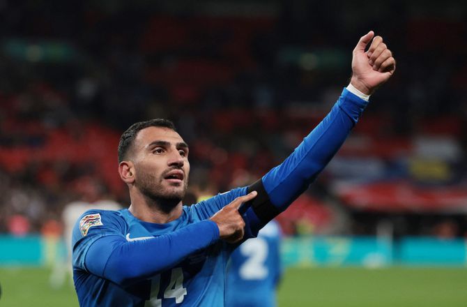 Nations League B -Grækenland chokerede England i kæmpe Baldock-hyldest