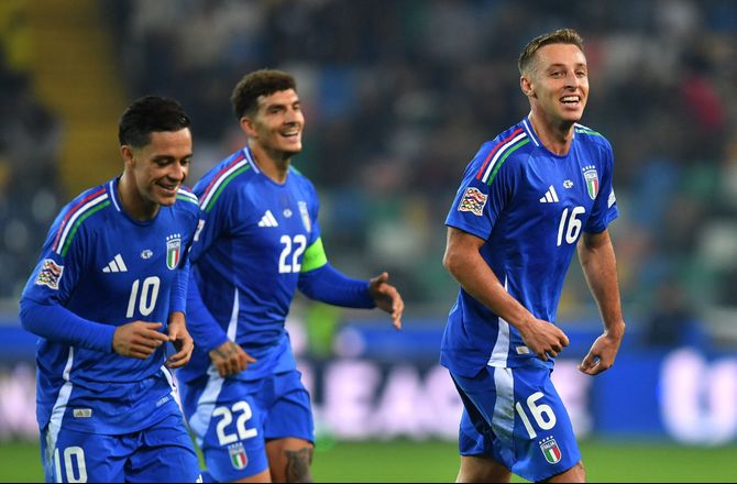 Nations League A -Italien kom tilbage på sejrssporet i målfest