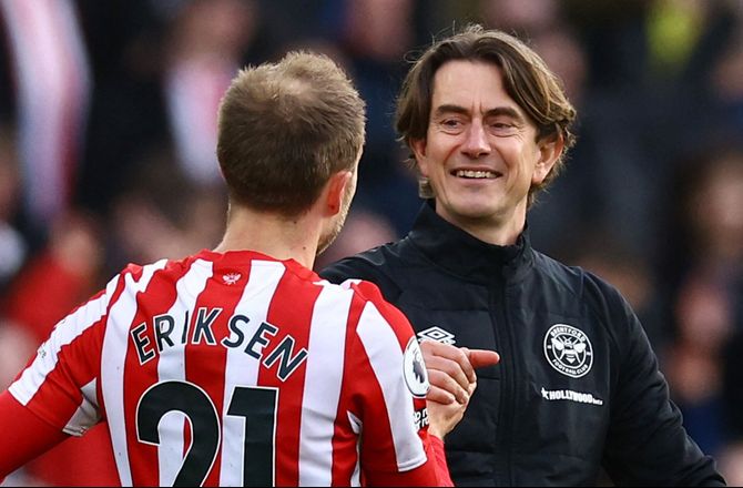 Premier League -Eriksen hylder Thomas Frank: Evigt taknemmelig 