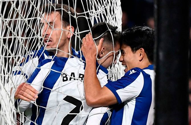 Europa League -Japansk hurtigdribler strålede i Sociedad-sejr