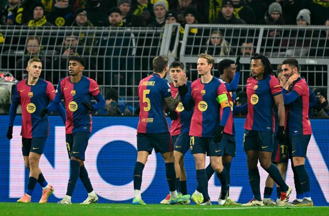 Champions League -Barcelona er videre efter vildt opgør i Dortmund