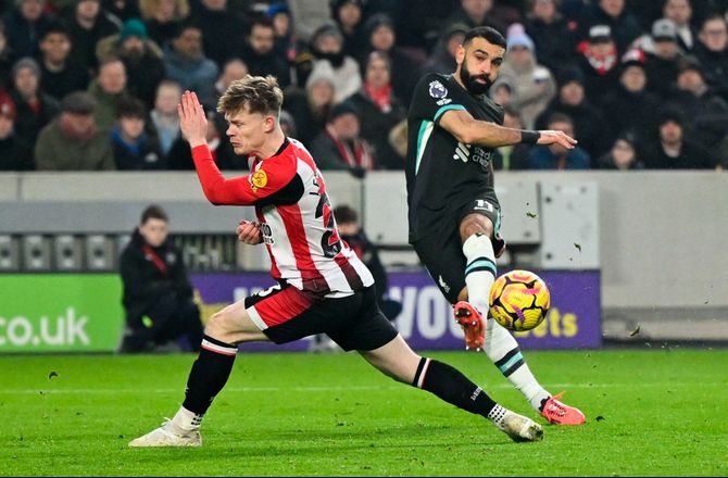 Premier League -SLUT: Brentford - Liverpool minut for minut