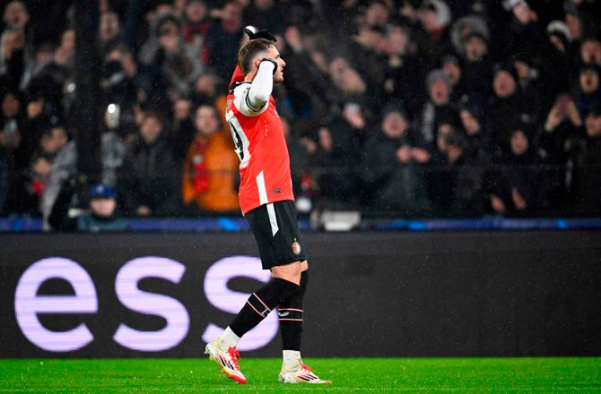 Champions League -Ekstase på De Kuip: Se Priske og co. score mod Bayern