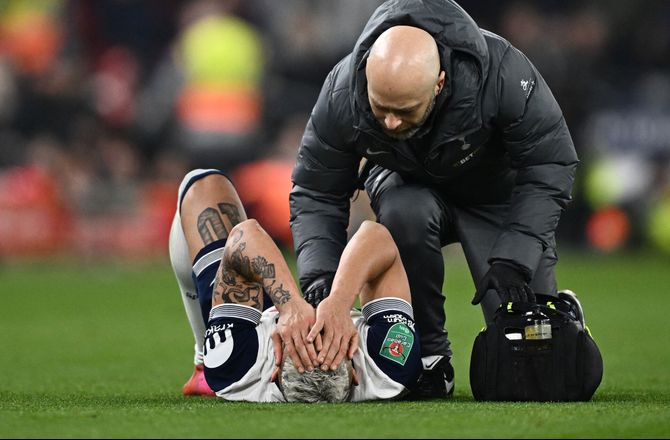 Carabao Cup -Tottenham ramt af ny skade: Så ikke godt ud