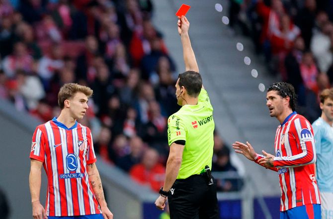 La Liga -Tidlig udvisning: Atletico dummede sig mod Celta Vigo