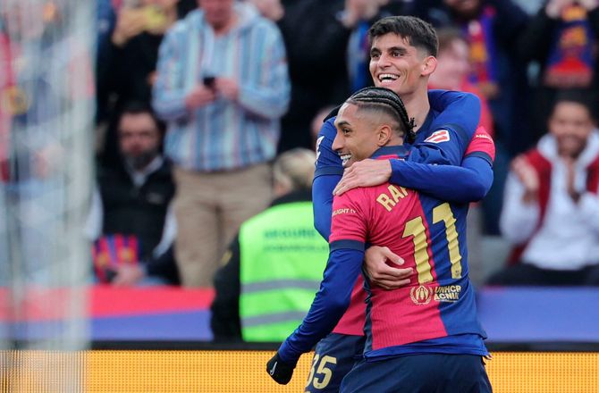 La Liga -Jubel efter første Barca-mål: Pena lovede at barbere hovedet