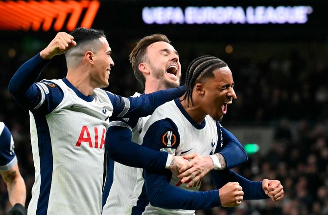 Europa League -Odobert strålede da Tottenham sikrede sig kvartfinalen